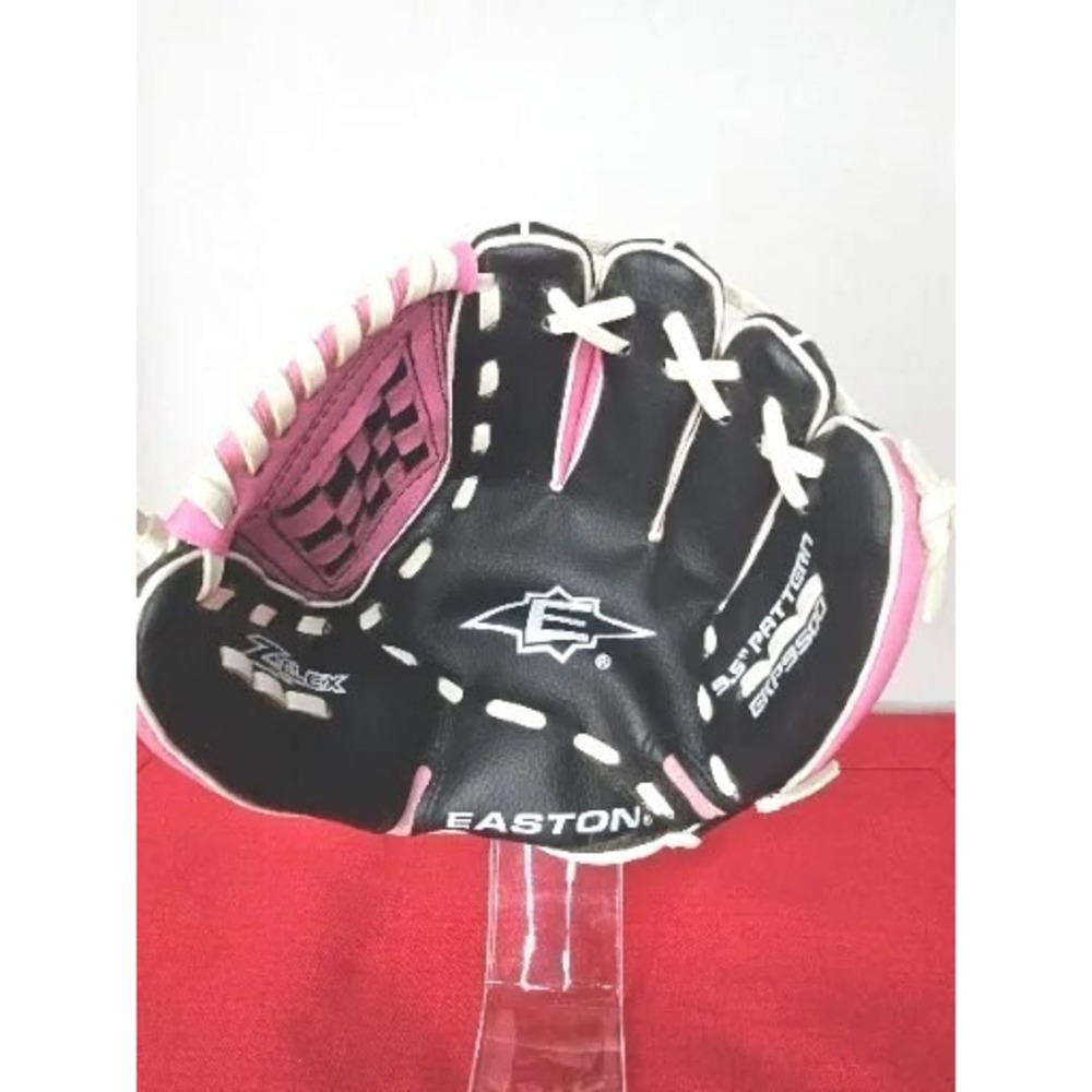 Easton 9.5 Inch Pattern Youth Child Baseball Glove EKP9500 Right Hand Pink Black